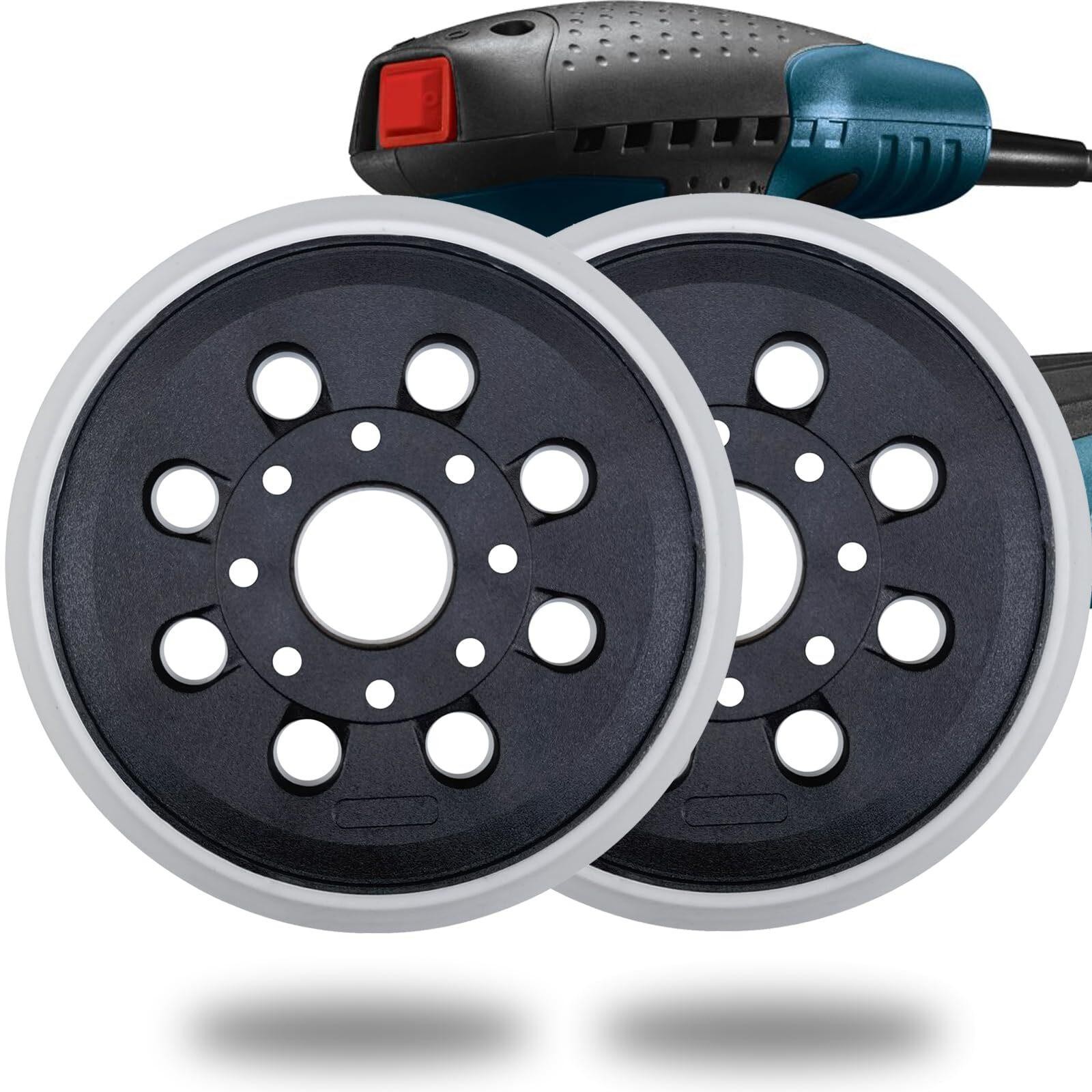 2 Pack 5 Inch 8 Hole Hook & Loop Replacement Sander Pad for 5″ Bosch Ros20vs,