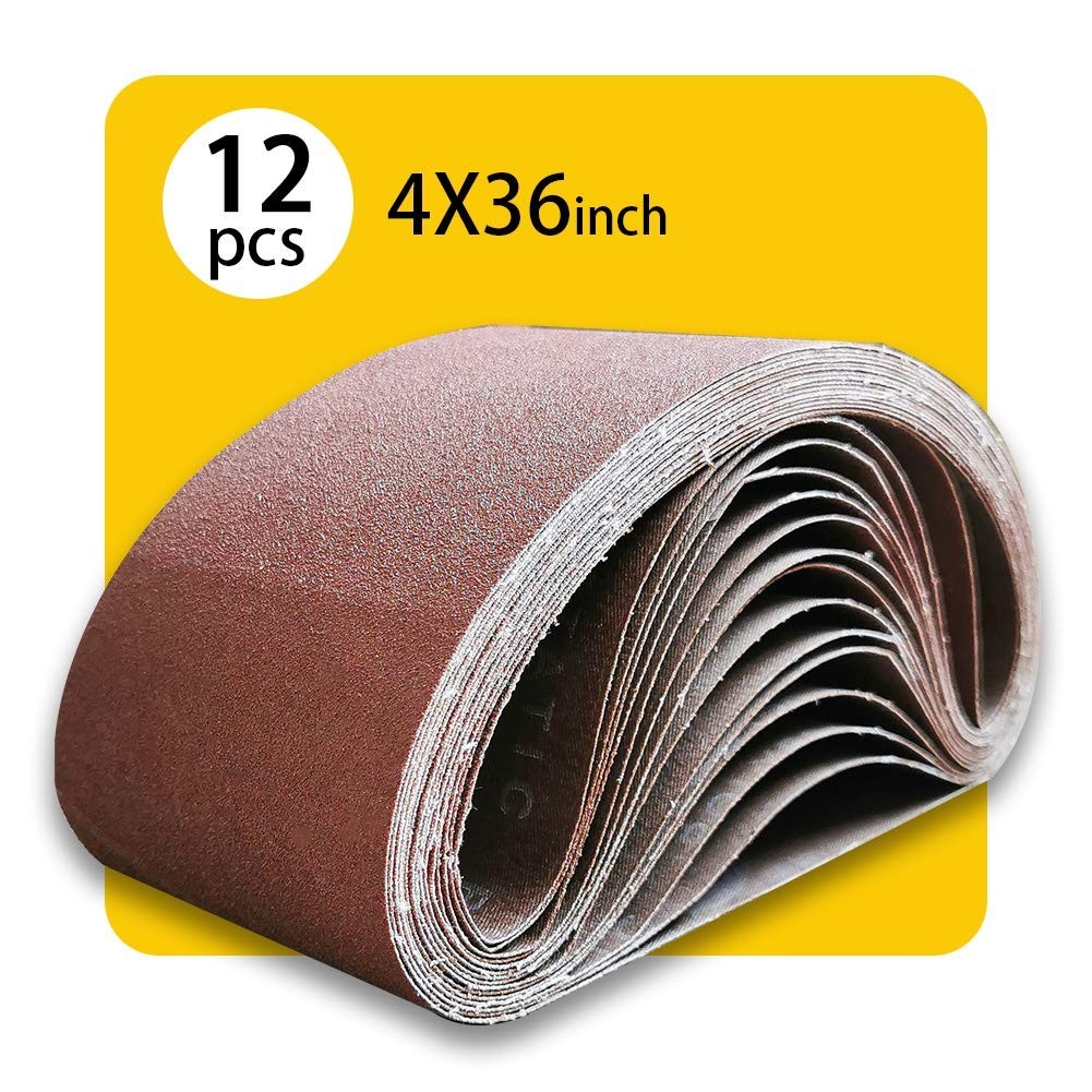 Versatile 400 Grit Sanding Belts 4 x 36 Inch – Ideal for Wood, Metal, & More