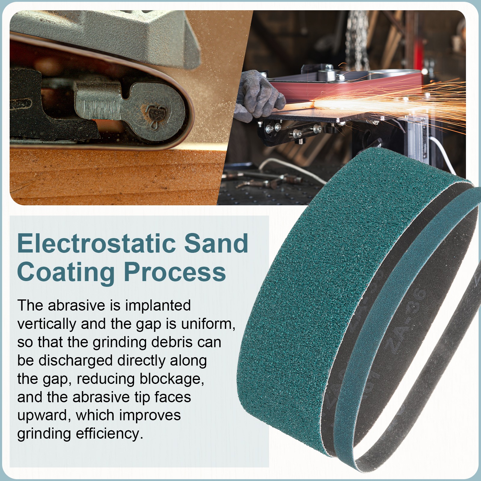 4 x 36 Inch Sanding Belts, 5 Pcs 80 Grit Zirconia Belt