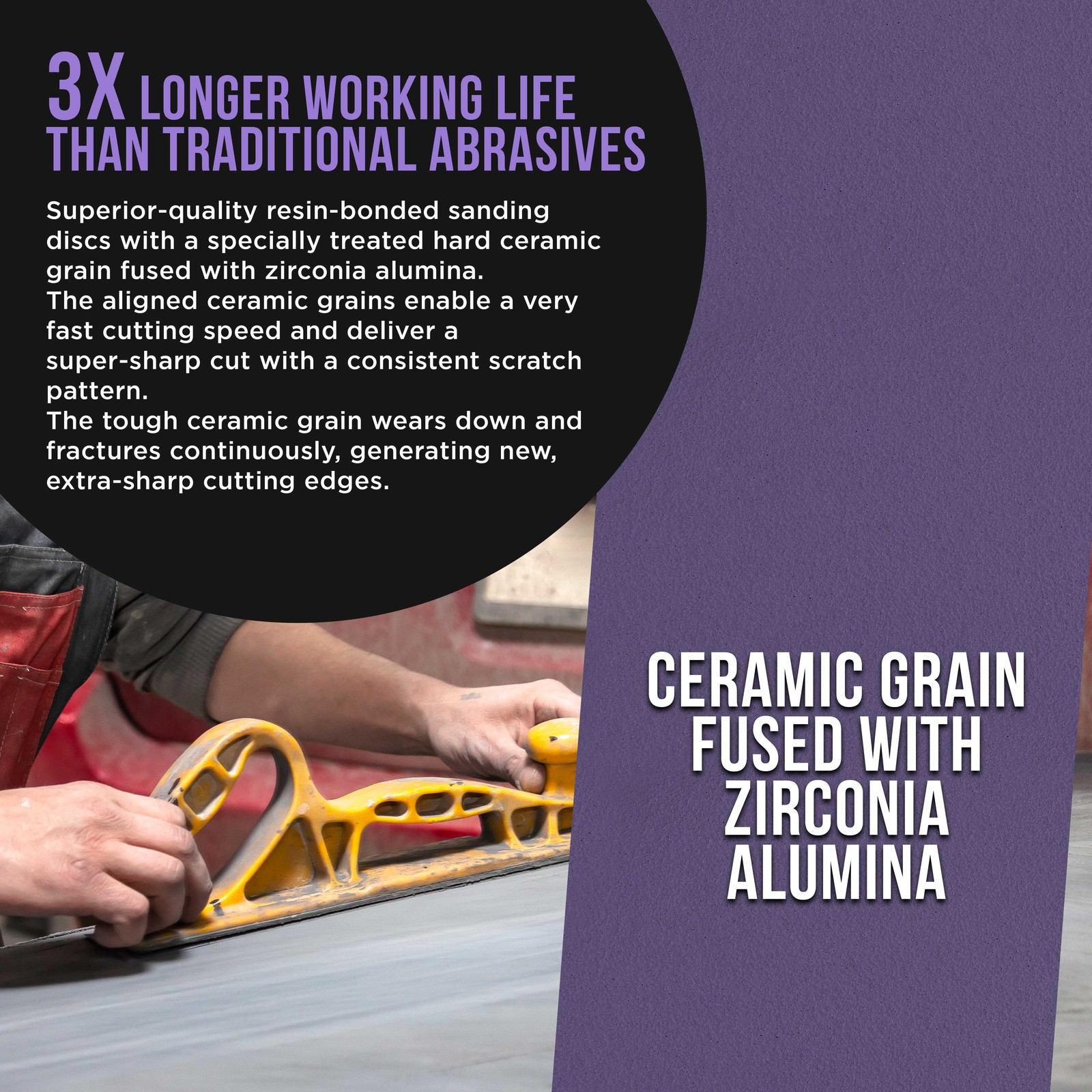 150 Grit Purple Ceramic 2.75″ x 20 Yard Roll Self Adhesive Longboard Sandpaper
