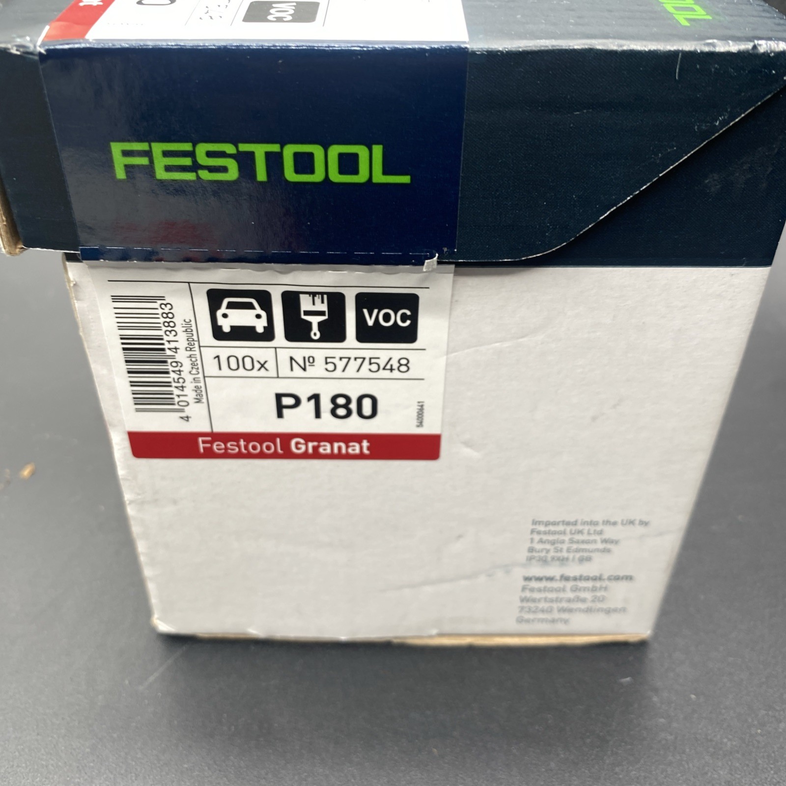 Festool Granat P180 100x150mm Sanding Sheets 577548 (100 Pack) Fits DTS400