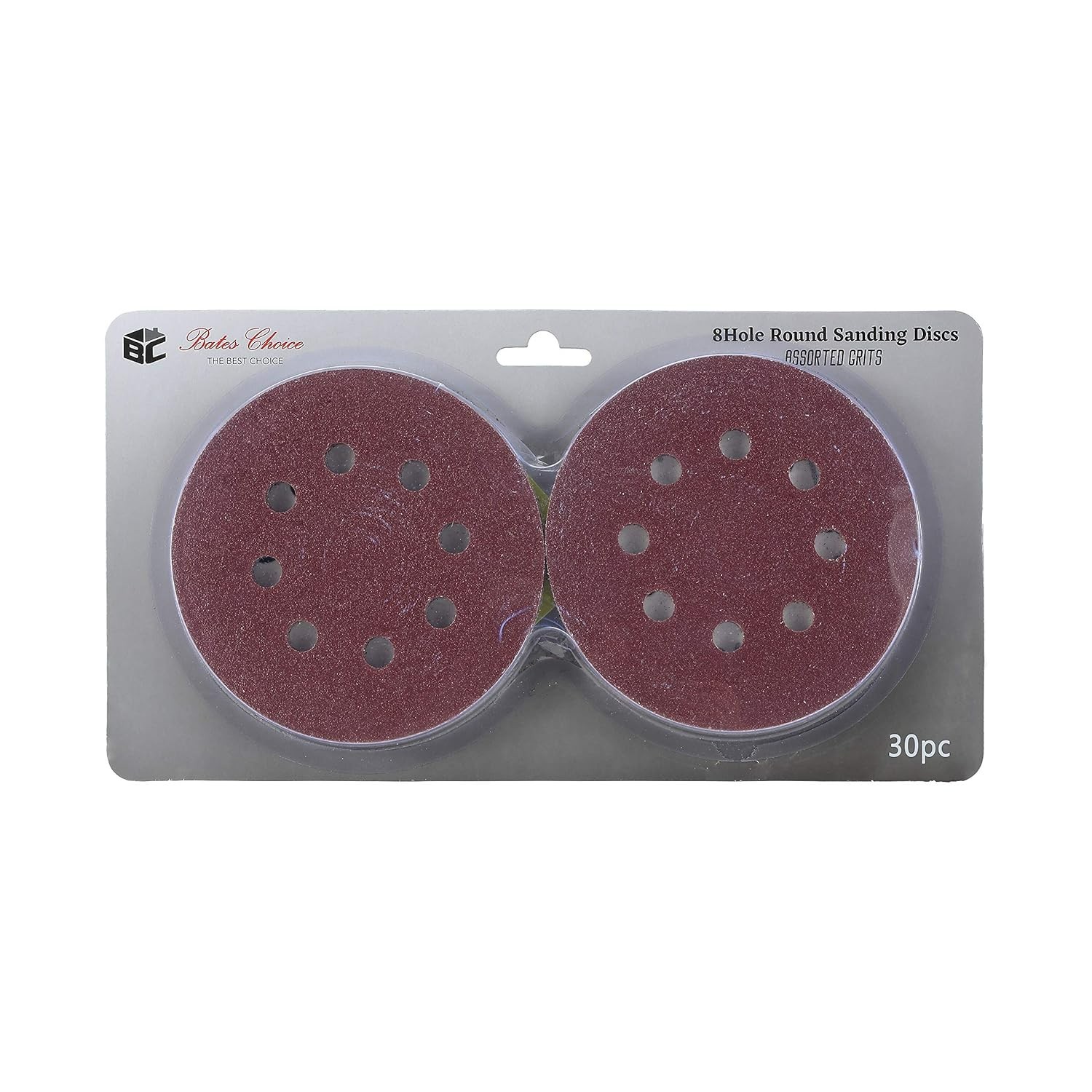 Bates- Sanding Discs 5 Inch 8 Hole, 30 Pack, Assorted Grits 40 80 120 220 320…