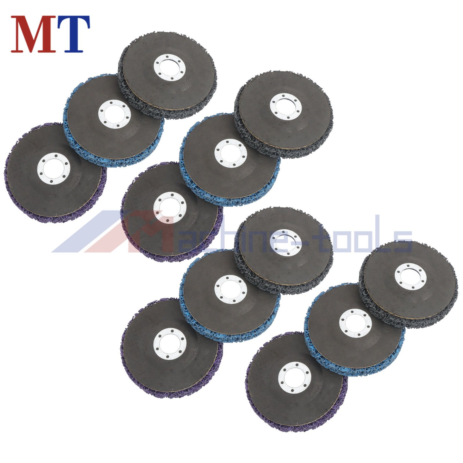 12Pcs 4.5″x7/8″ Strip Discs Wheel Paint Rust Removal Clean For Angle Grinder