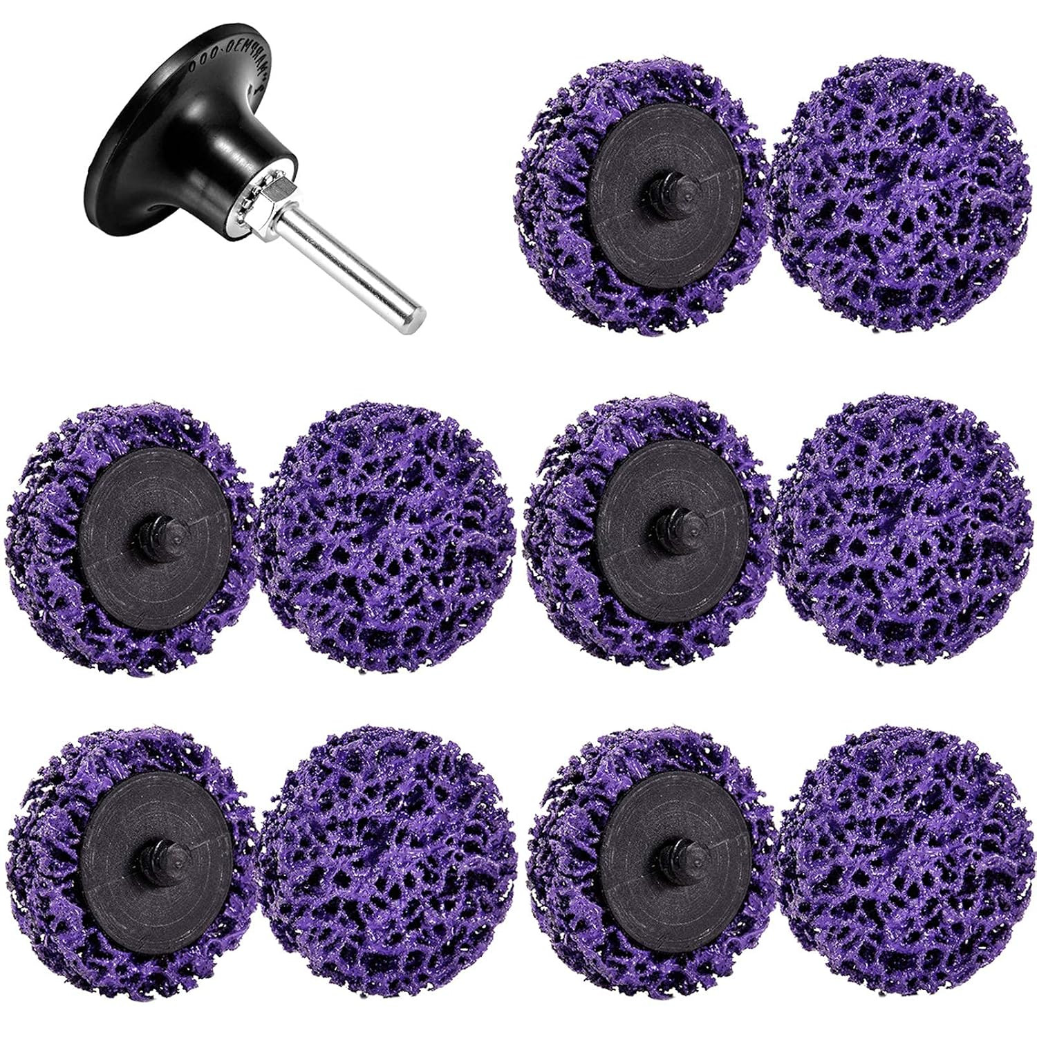 11 Pack 2 Inch Strip Discs for Drill Paint Rust Removal Abrasive Wheels