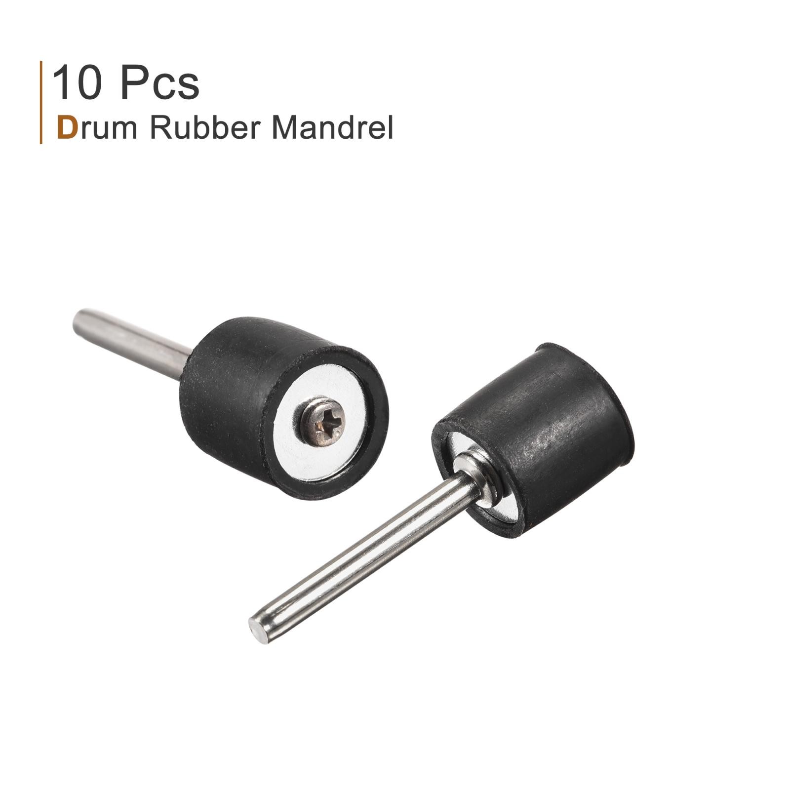 1/2 Inch Drum Mandrels 1/8 Inch Shank Sand Sleeve Holder for Rotary Tools 10Pcs