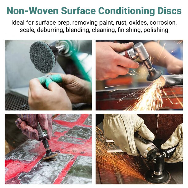 2 inch Roll Lock Surface Prep Conditioning Quick Change Sanding Discs w/ Holder