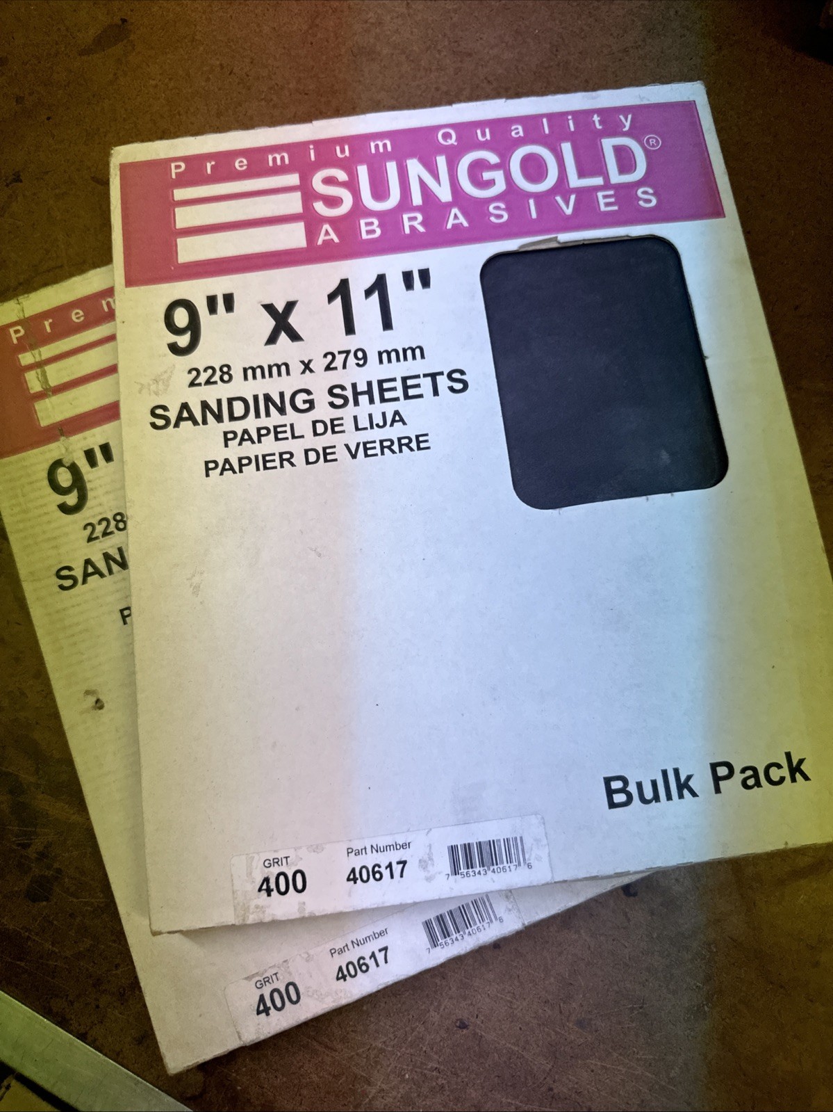 Sungold abrasives 9×11 400 Grit Wet or Dry