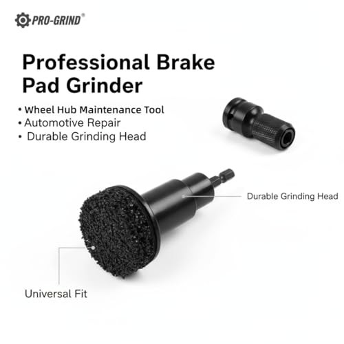 Wheel Hub Cleaning Tool Kit – 5PCS Brake Dust & Rust Removal Brush Set – Black