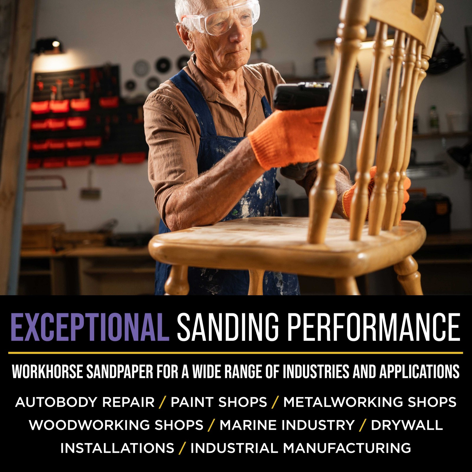 3″ Sanding Discs, 36 Disc Variety Pack – Hook & Loop Sandpaper & Drill Plate