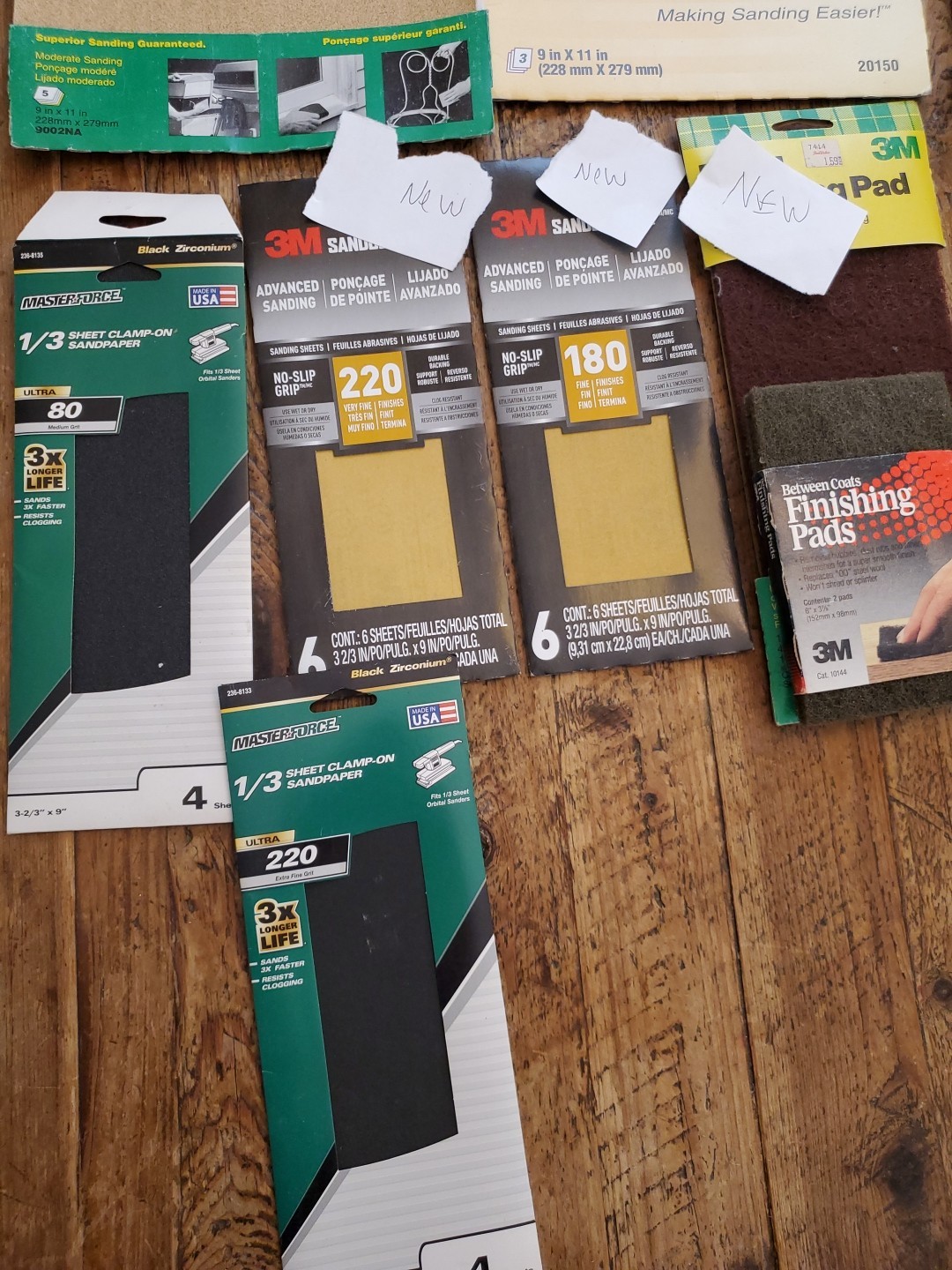 Lot of Sandpaper & Disks 3M Norton PerforMax Sears Performax Ryobi Wood Working