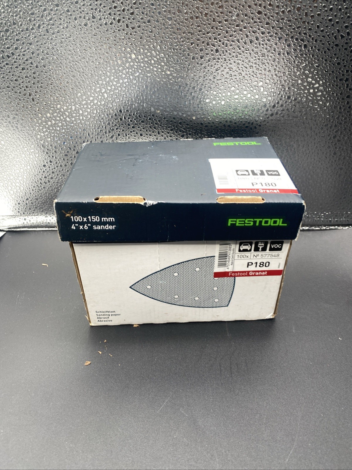 Festool Granat P180 100x150mm Sanding Sheets 577548 (100 Pack) Fits DTS400