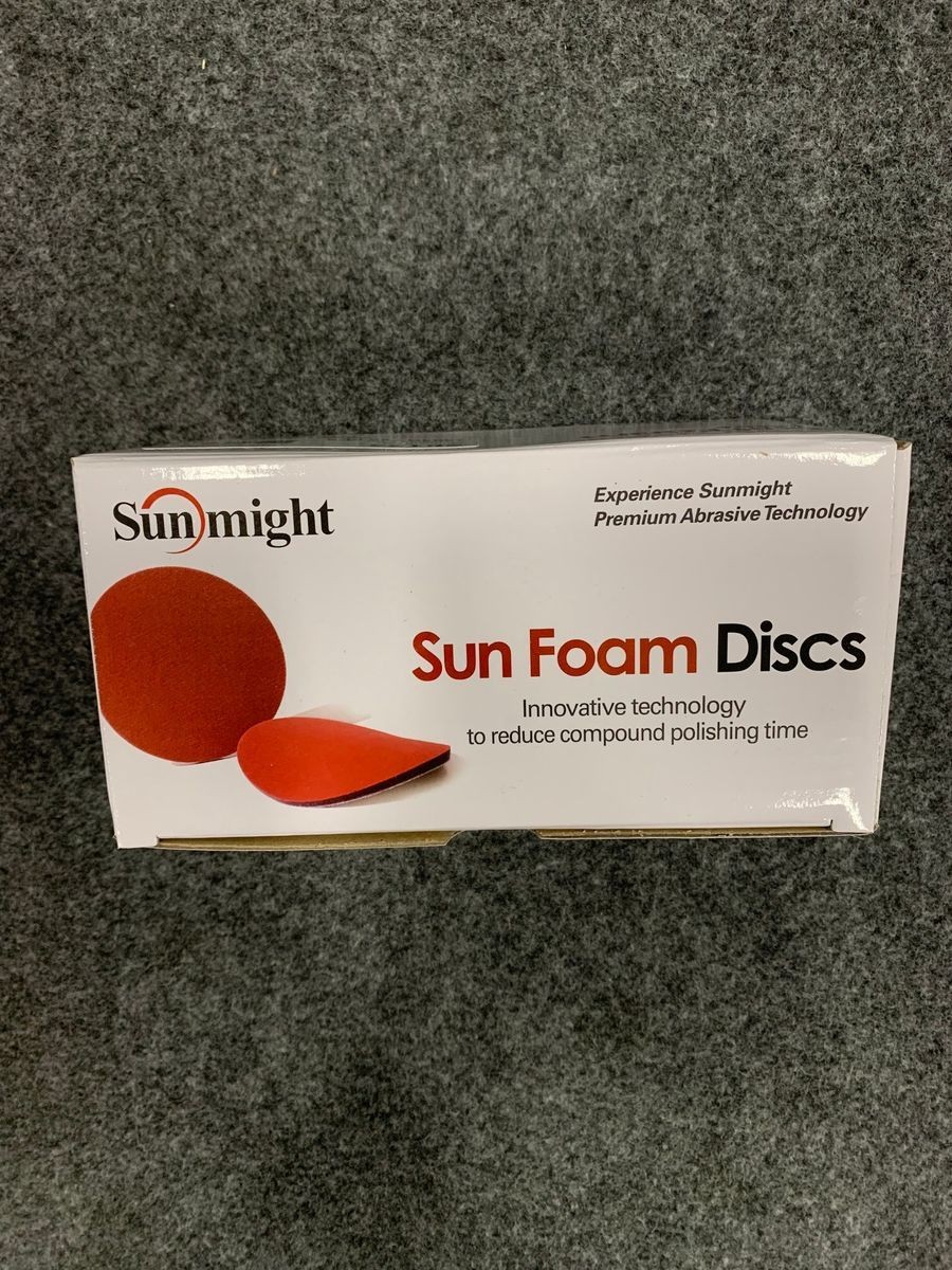 SUNMIGHT 96123 Sunfoam 3″ 2000G Grip No Hole Disc, Pack of 80