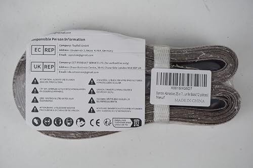 1×30 1 x 30 inch Sanding Belt Pack 1-Inch x 30-Inch12 Pcs4 Each of 80 120 150…