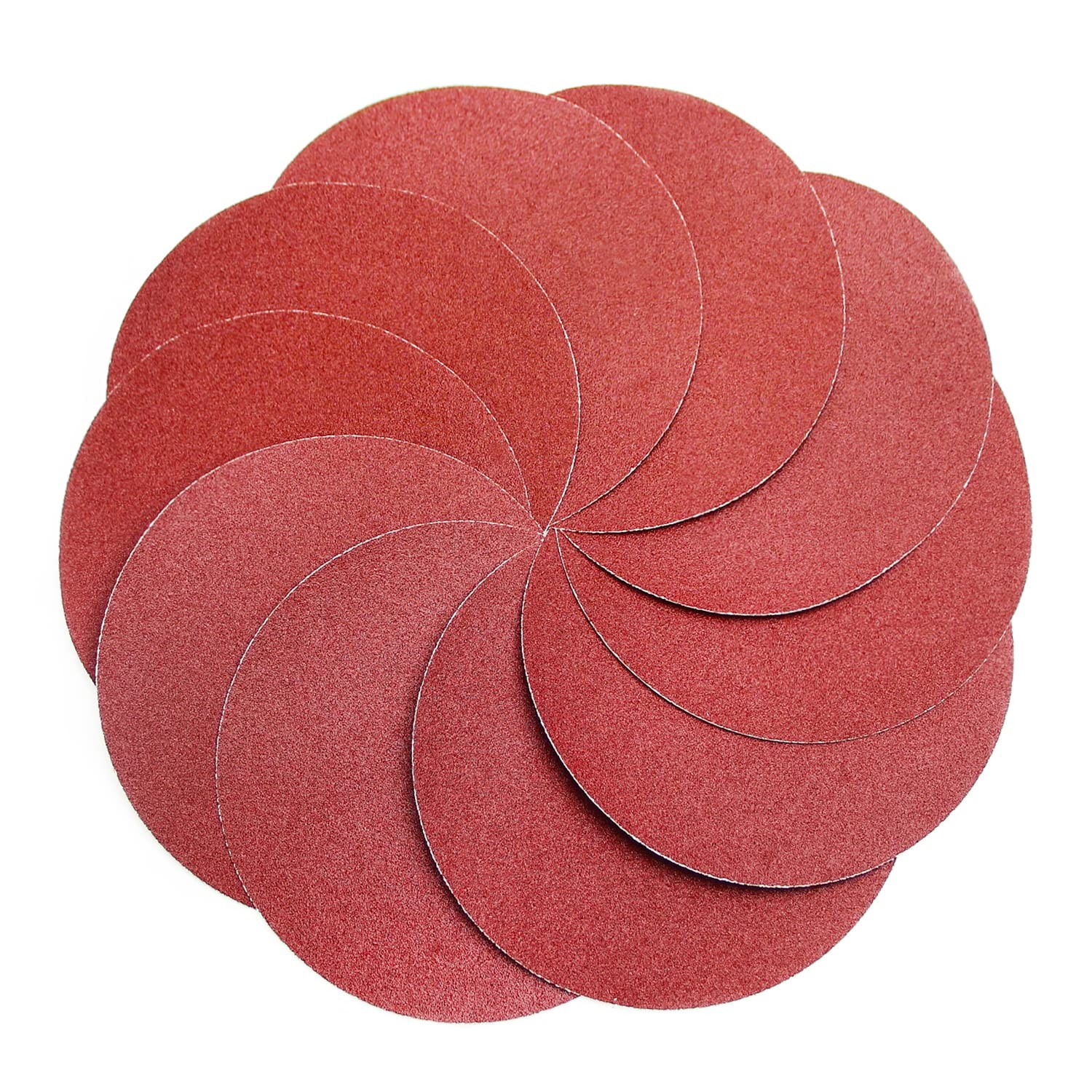 10 Pcs 9 Inch PSA Sanding Discs 80 Grit Adhesive Sandpaper