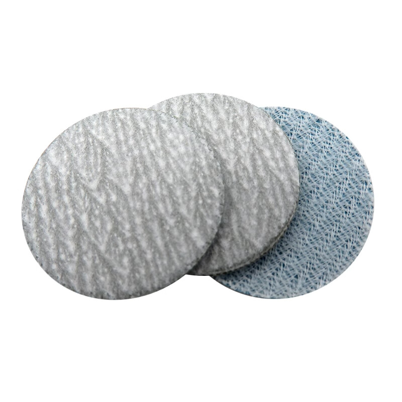 50mm-2″Inch Flocking Dry Sanding Discs Hook and Loop Sandpaper Pads White Sand