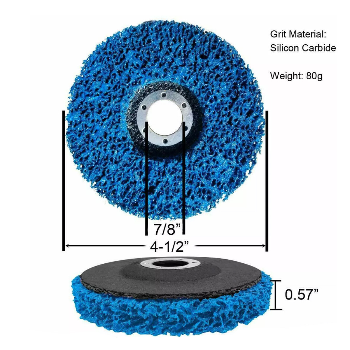 3PCS Poly Strip Clean Disc 4-1/2″ x7/8″ Easy Paint Stripping Rust Removal Wheels
