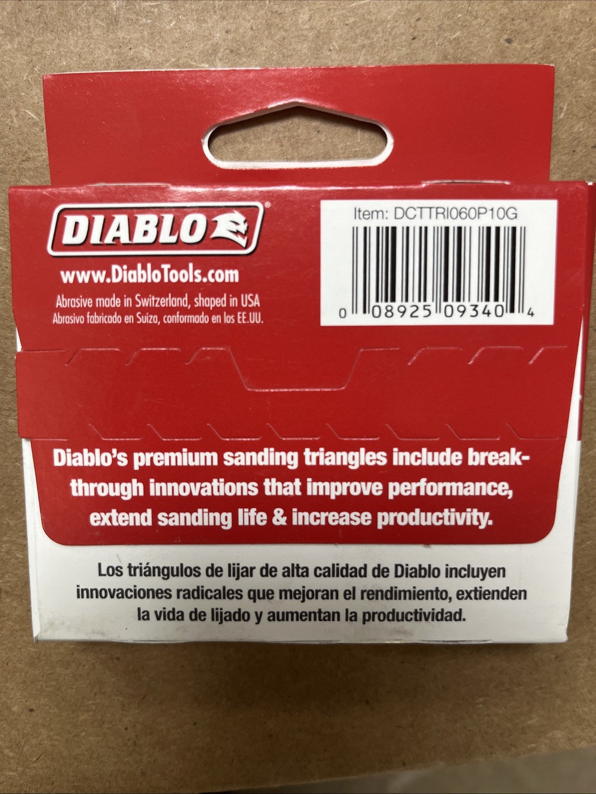 DIABLO 2-7/8in.x2-7/8in. 60-Grit StickFast Triangular Detail Sanding Sheets(5BOX