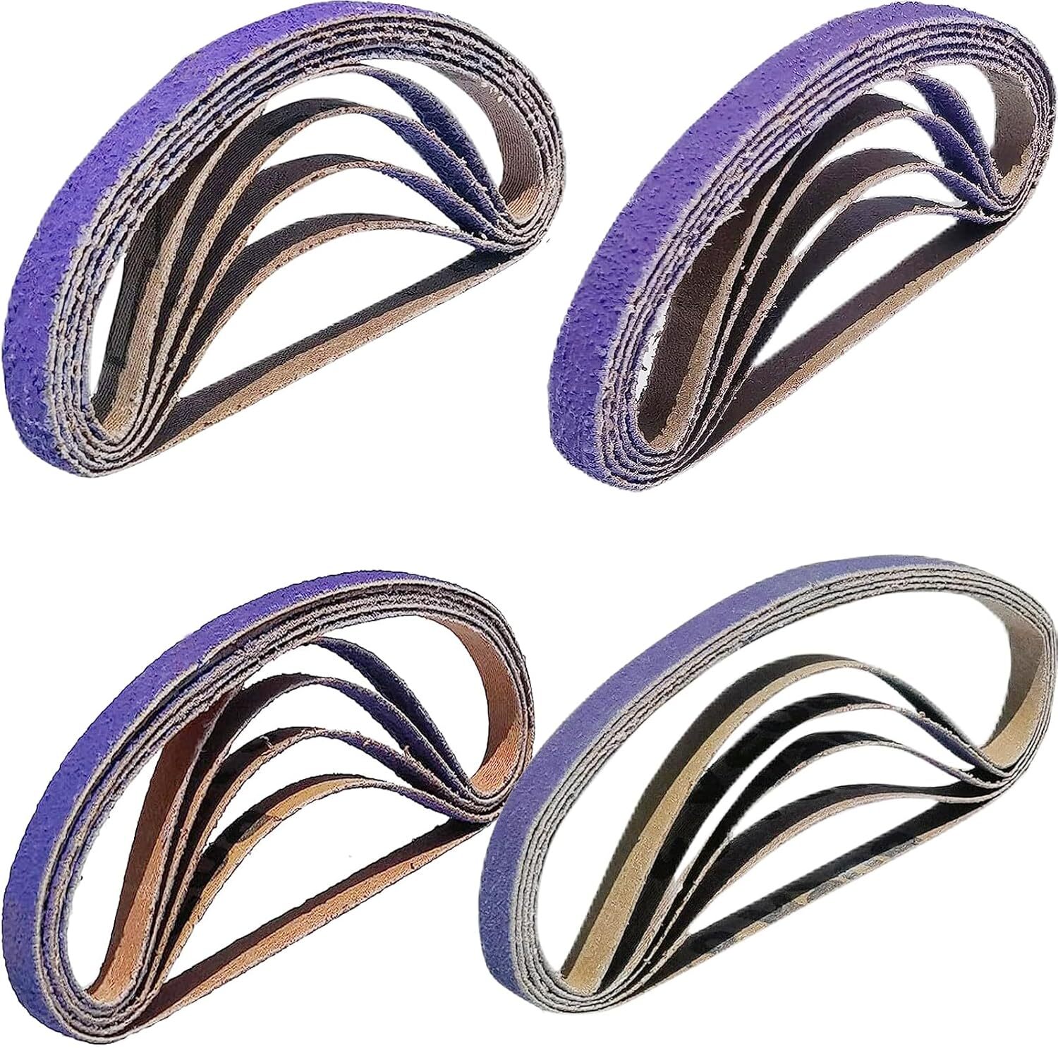 20PACK 1/2″ x 18″ File Sanding Belt Sander Belts 13x457mm for Derusting,120 Grit