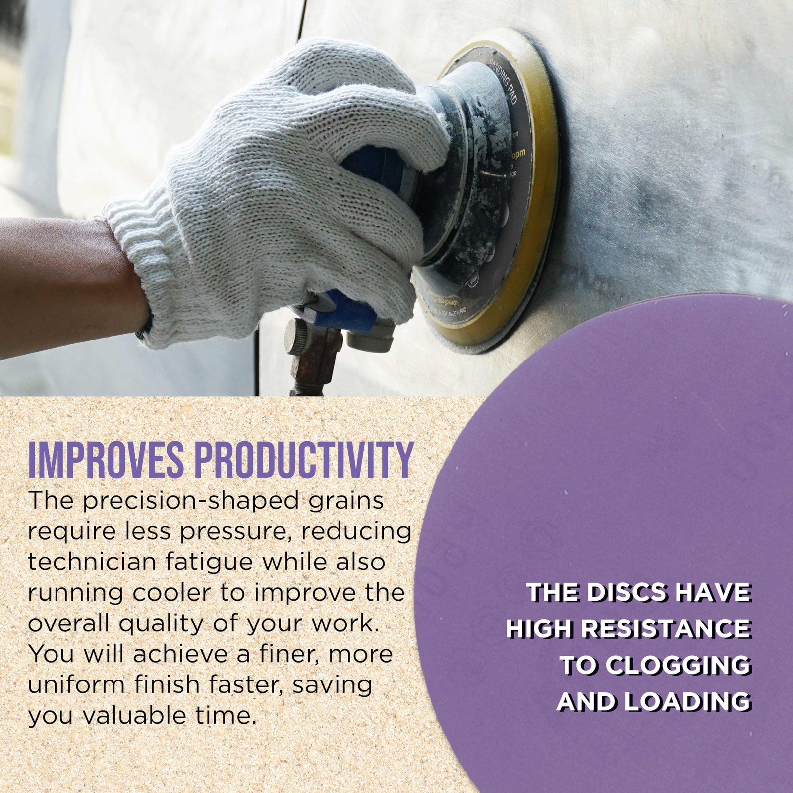 Premium 600 Grit 6″ PSA Purple Film Ceramic Sanding Discs, of 50 – Adhesive S…