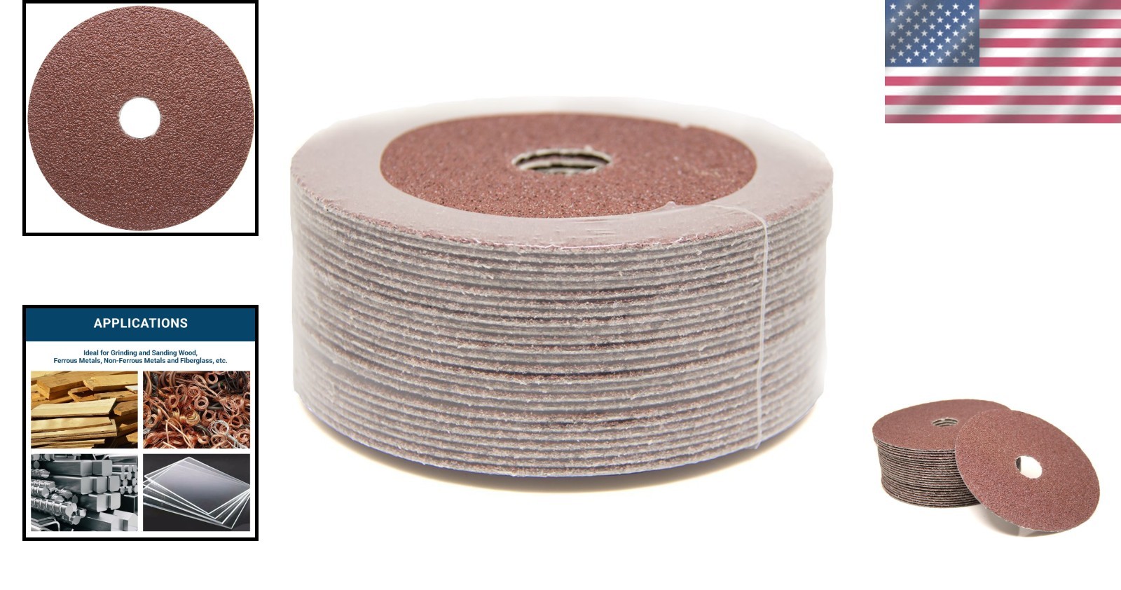 25 Pack 5 Inch Aluminum Oxide Sanding Discs for Angle Grinder – 50 Grit