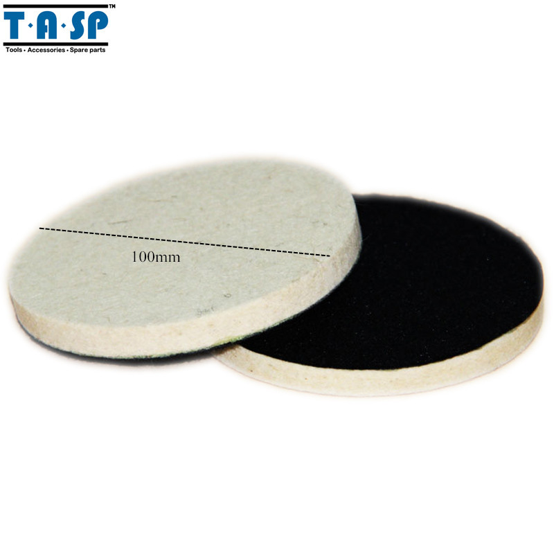 4″ Wool Polishing Bonnet Auto Buffing Pad For Car Polish 100mm – Set of 2