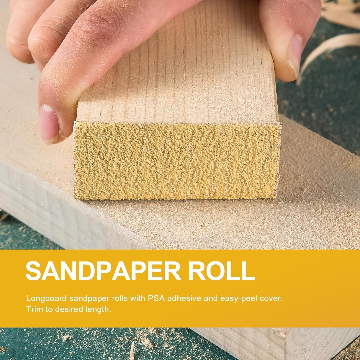 PSA Sandpaper Roll 80Grit 2-3/4in x 20 Yards Self Adhesive Sticky Back Longboard