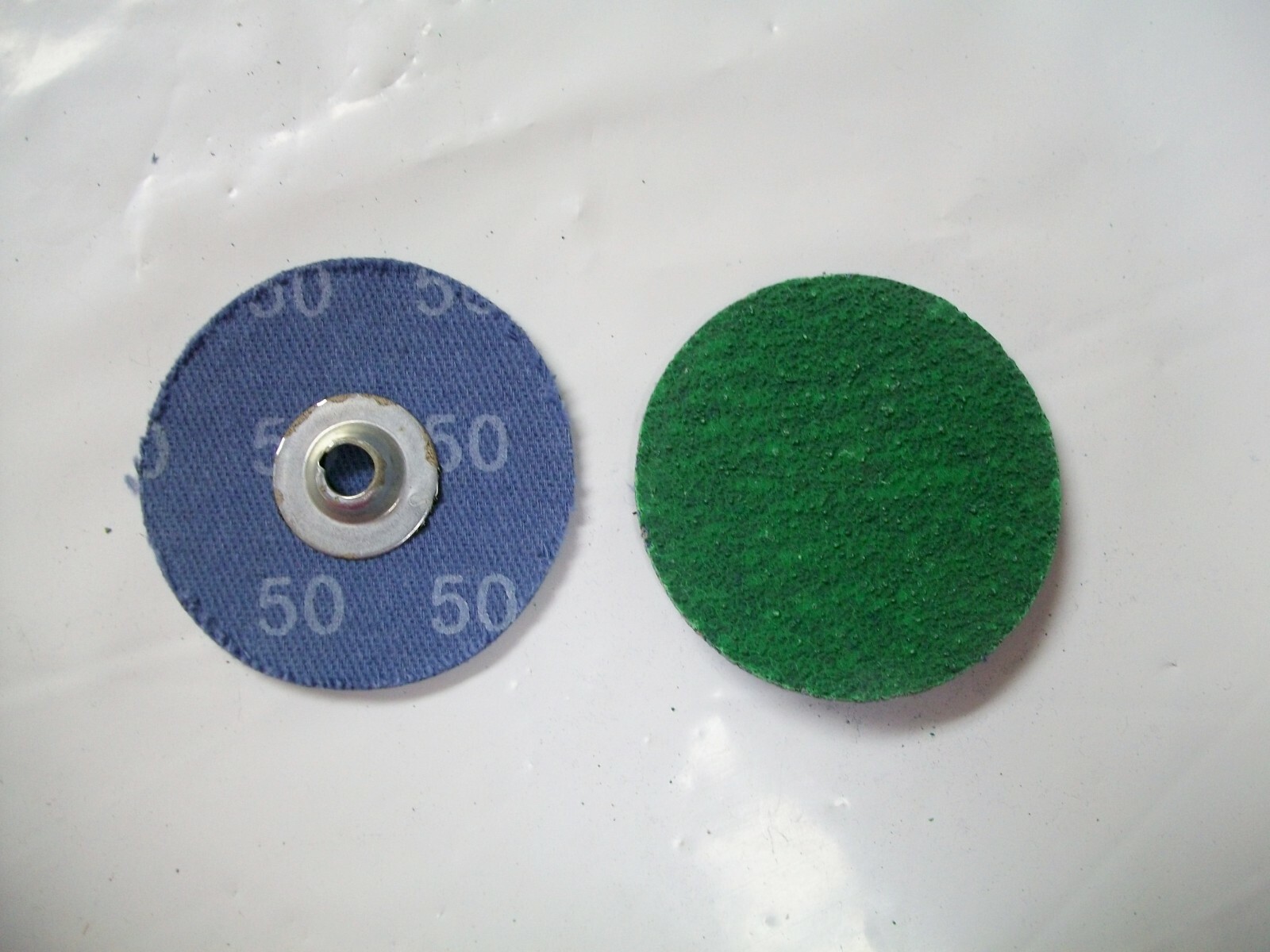 2″ Type S Roll On Clip On Sanding Disc, 50 Grit, Zir, Keen , 50pc