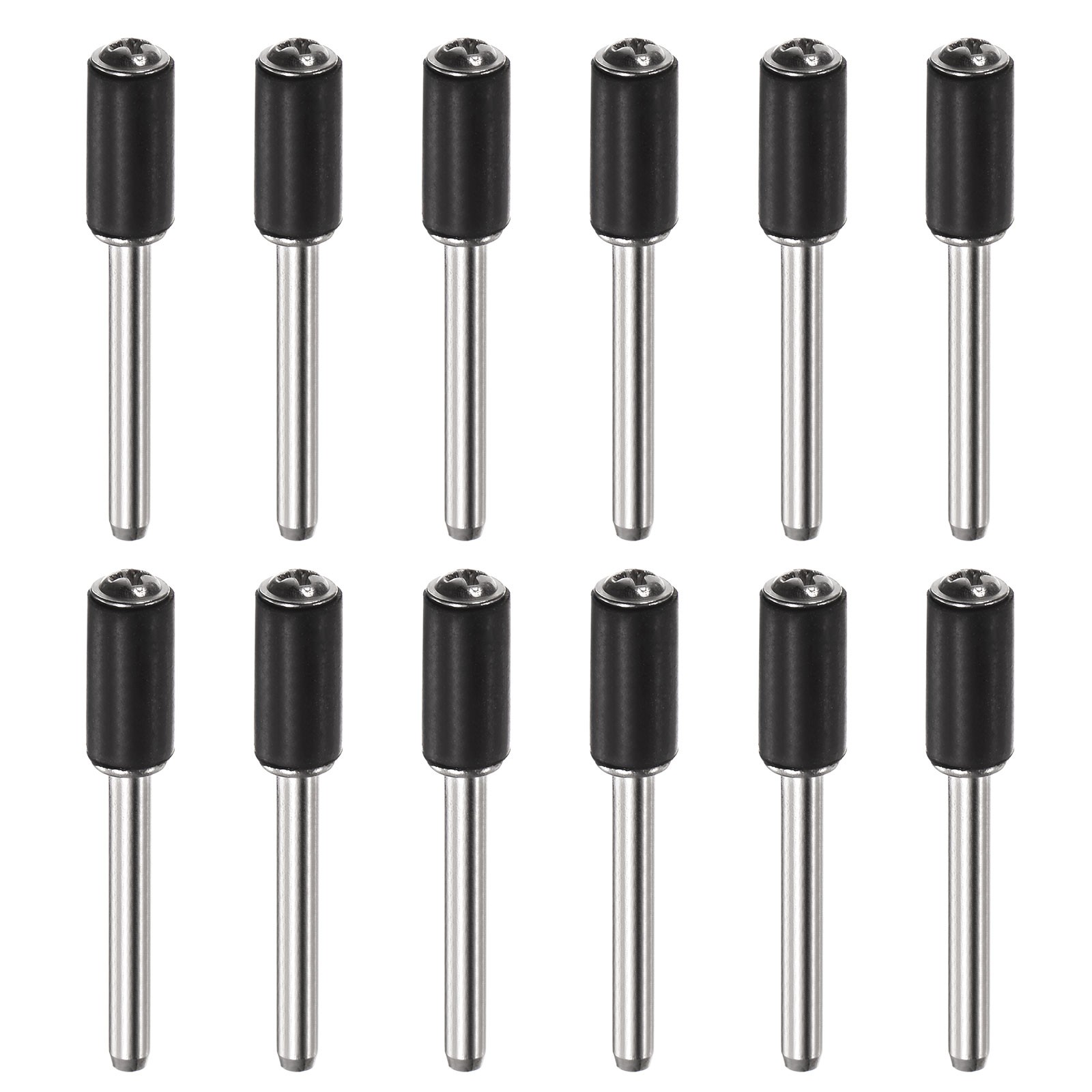 12 x 1/4 Inch Sanding Drum Rubber Mandrels 1/8 Inch Shank Sanding Sleeve Holder