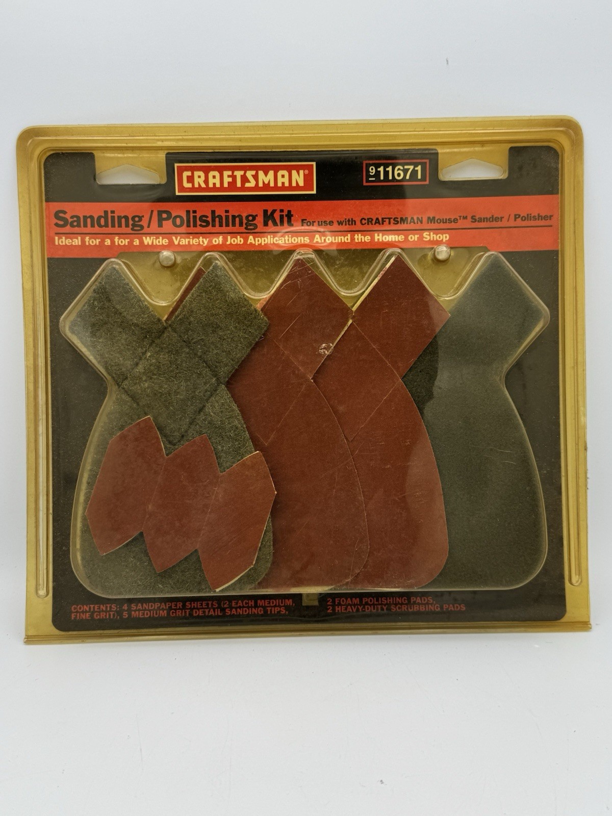 Set Of 2 NOS Sears Craftsman Sanding Polishing Kit For Craftsman Mouse Sanders