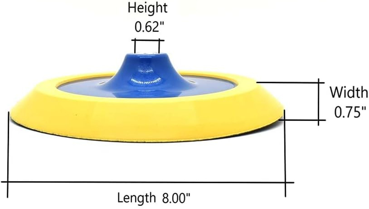 RSP64 8 Inch- 5/8 Inch-11 UNC PSA Adhesive Polisher Pad