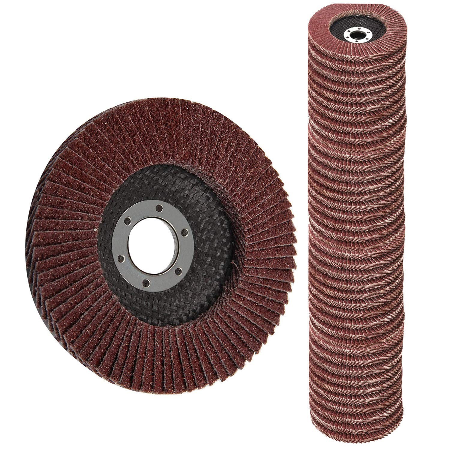 Flap Discs 40 PCS 4.5 Inch – 60 Grit Grinding Discs 4 1/2 Assorted Sanding Gr…