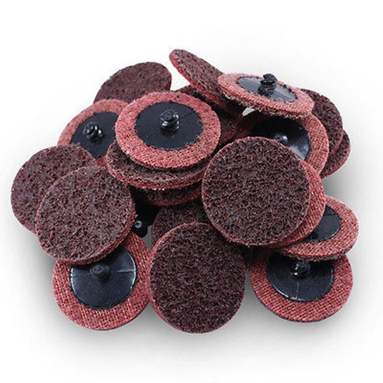 50Pc 2″ Medium Roloc Scotch Pads Roll Lock Surface Sanding Disc Made in USA