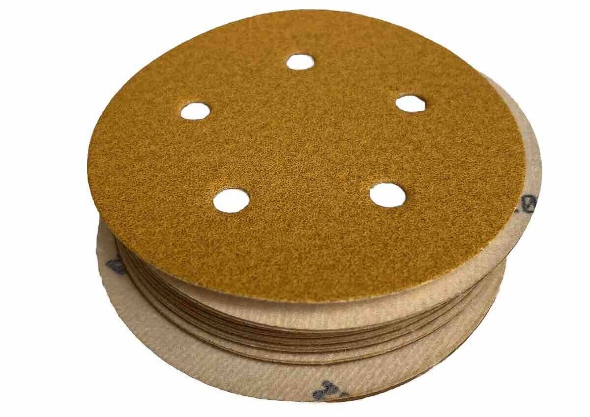 Norton 49214 5″ 100 Grit Hook & Loop Sanding Discs 25-Pack Orbital Sander USA