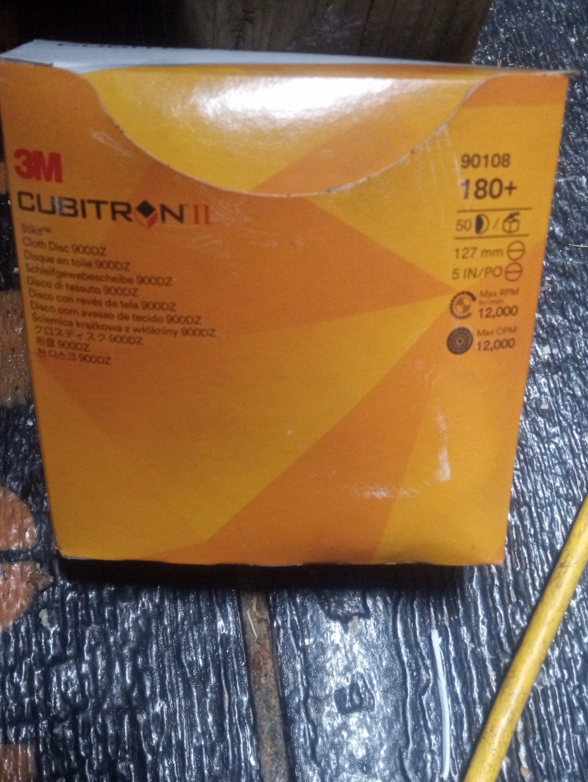 3M Cubitron II 900DZ 90108 5″ 180+ Hook & Loop Cloth Sanding Discs 50/Box NEW