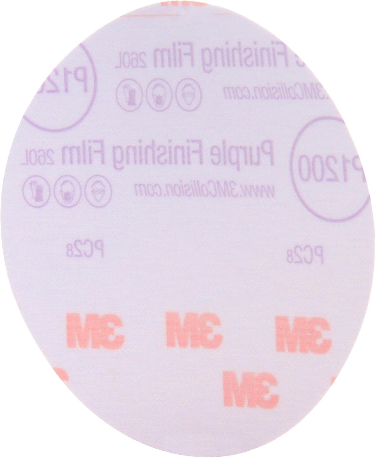 3M 30568 Hookit Purple 5 in. P1200 Grit Finishing Film Disc, 50 count