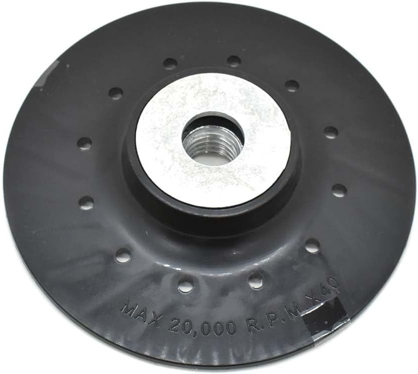 BP45 4.5 Inch Angle Grinder Backing Pad for Resin Fiber Disc with 5/8 Black