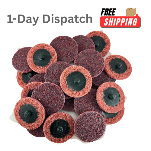 Sungold 25 Pack 2″ Surface Conditioning R-Type Disc Maroon Medium
