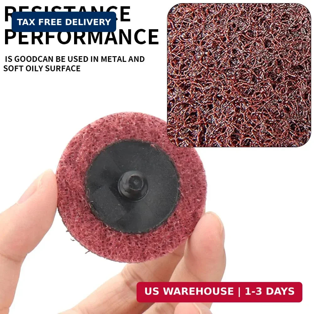 25Pcs 2 inch Quick Change Sanding Discs Set (Fine Medium Coarse) Roll Lock Discs