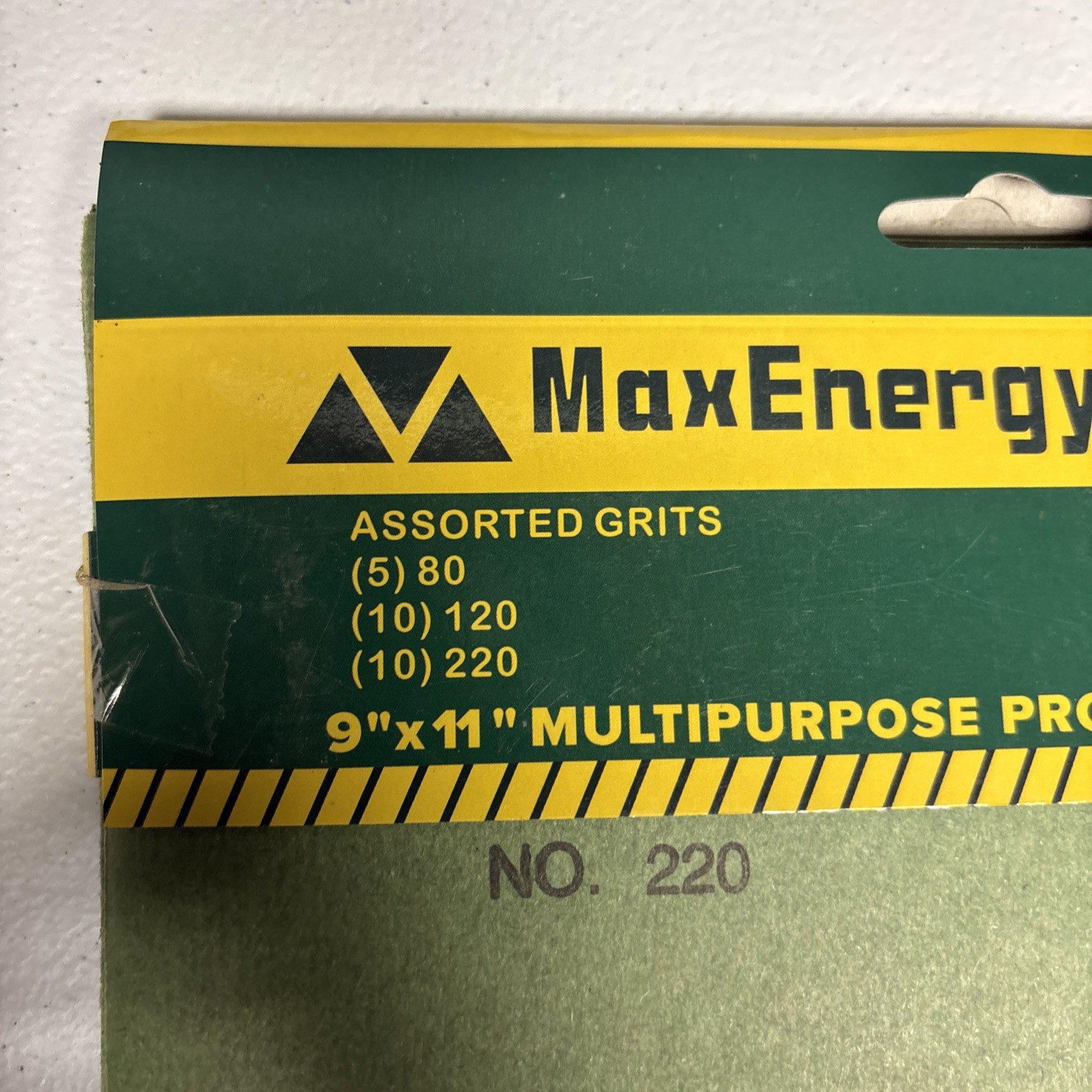 MaxEnergy Assorted Grits Multipurpose Sandpaper 25 Sheets New