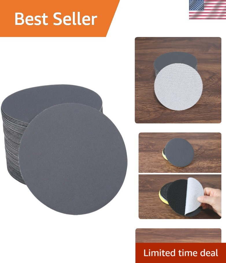 50Pcs 5 Inch 600 Grit Non-Porous Wet and Dry Hook and Loop Sanding Discs for …