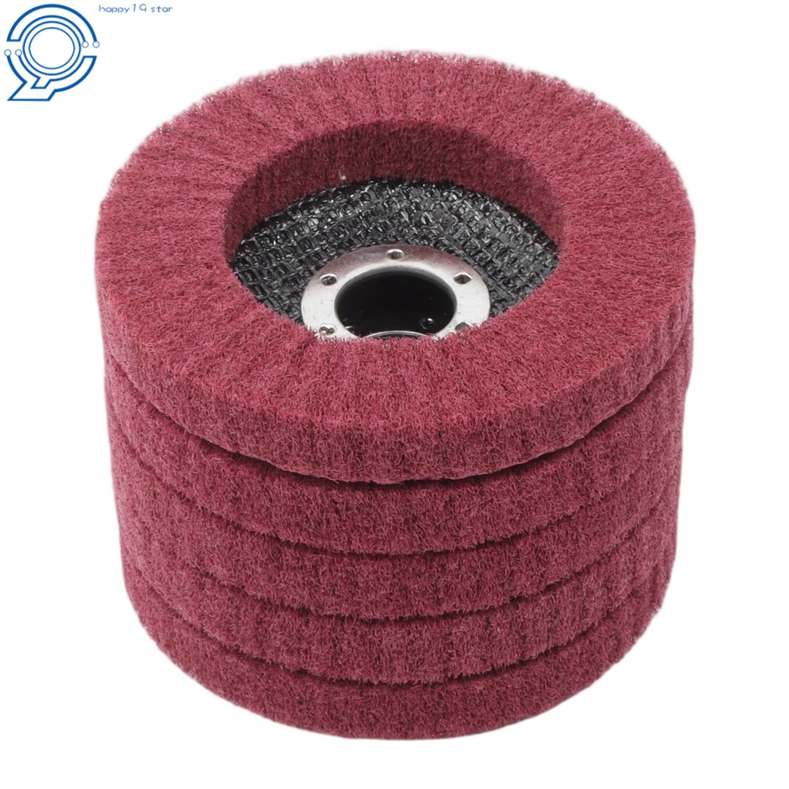 4-1/2 Inch Scour Flap Discs 180 & 320 Grit Angle Grinder Attachment Pack of 10