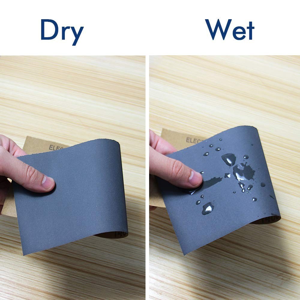 24pc Sandpaper Variety Pack 120-3000 Grit Wet Dry Sanding Sheets Wood Metal Auto