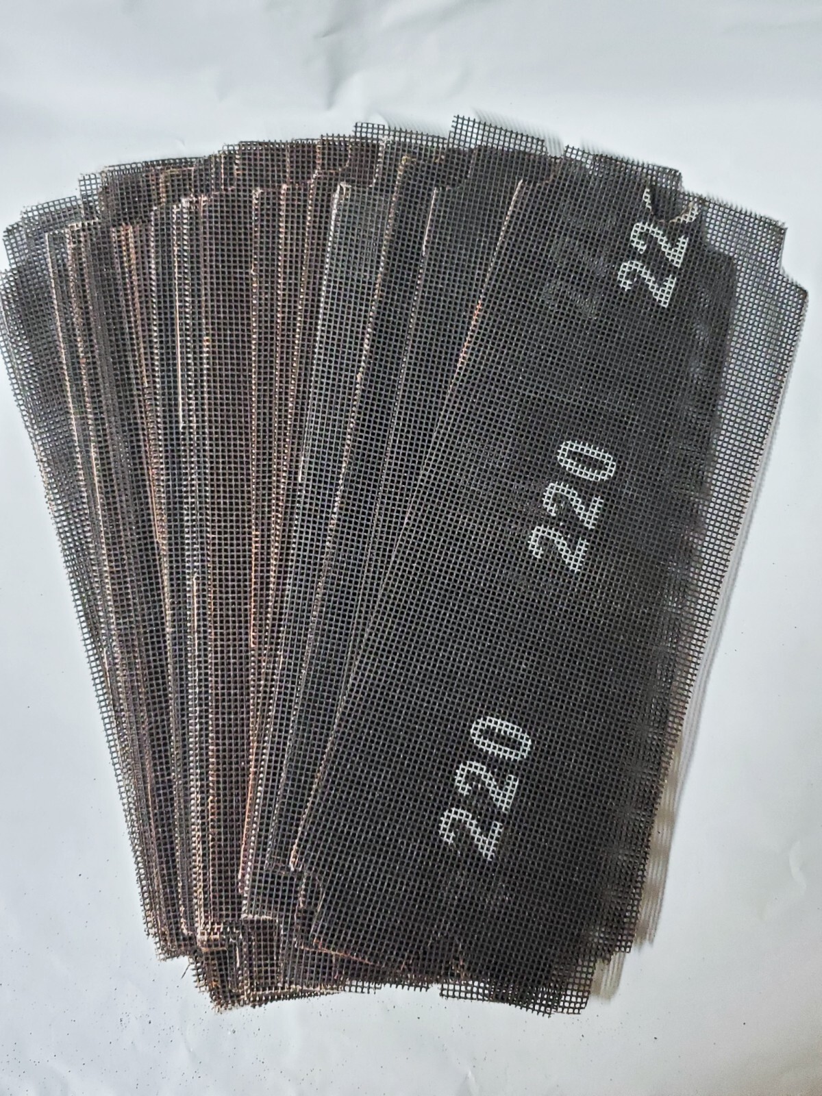 SIA 220 Grit Drywall Sanding Screens, BULK, Lot of 25 sheets