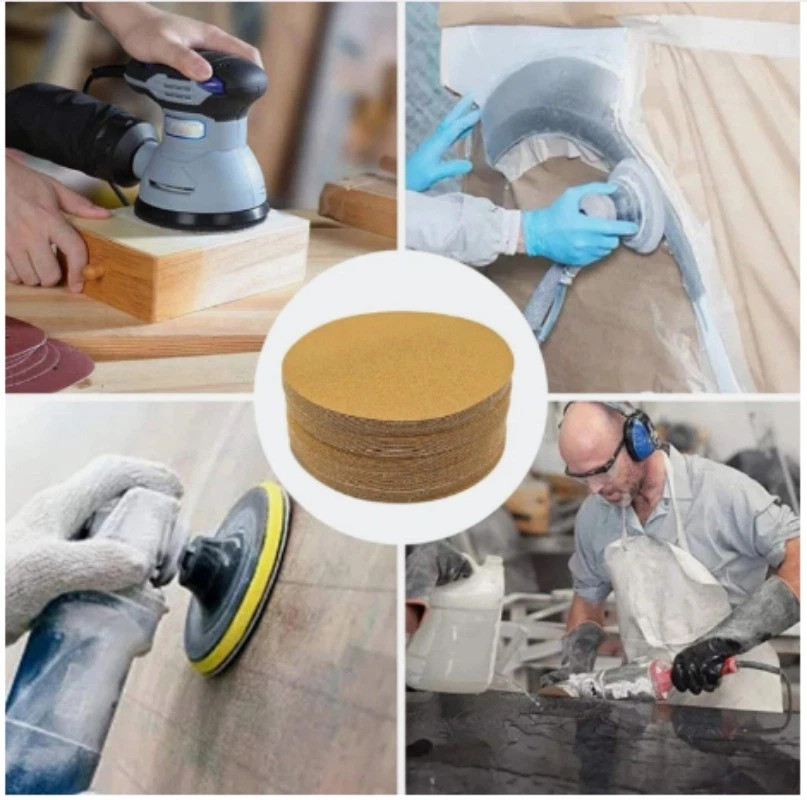 100PCS 5inch Hook and Loop No Hole Sanding Disc 40 – 800 Grits Sandpaper 125mm