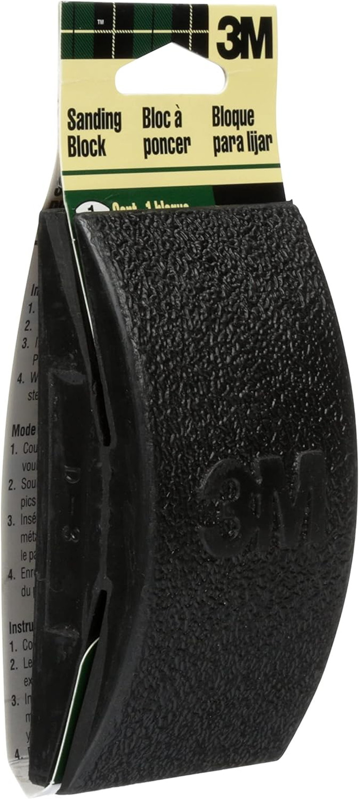 3M Rubber Sanding Block, 2 5/8 in X 4 3/4 in X 1 1/4 In