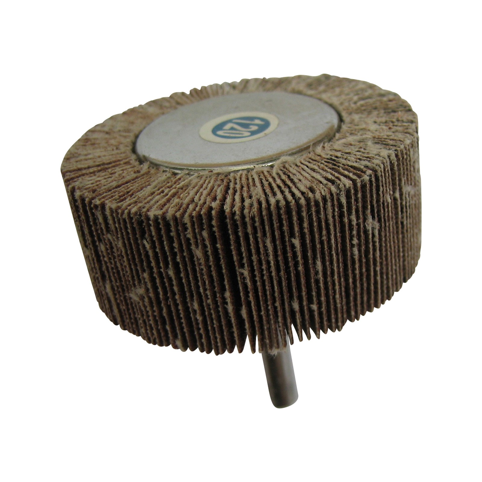Klutch Flap Wheel, 2-3/8in. x 1in., 120 Grit, 1/4in. Hex Shank