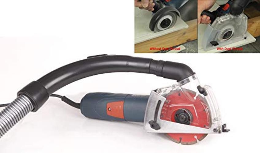 Aidelife Dust collecting Guard,Cutting Dust Shroud for Angle Grinders 4 Clear