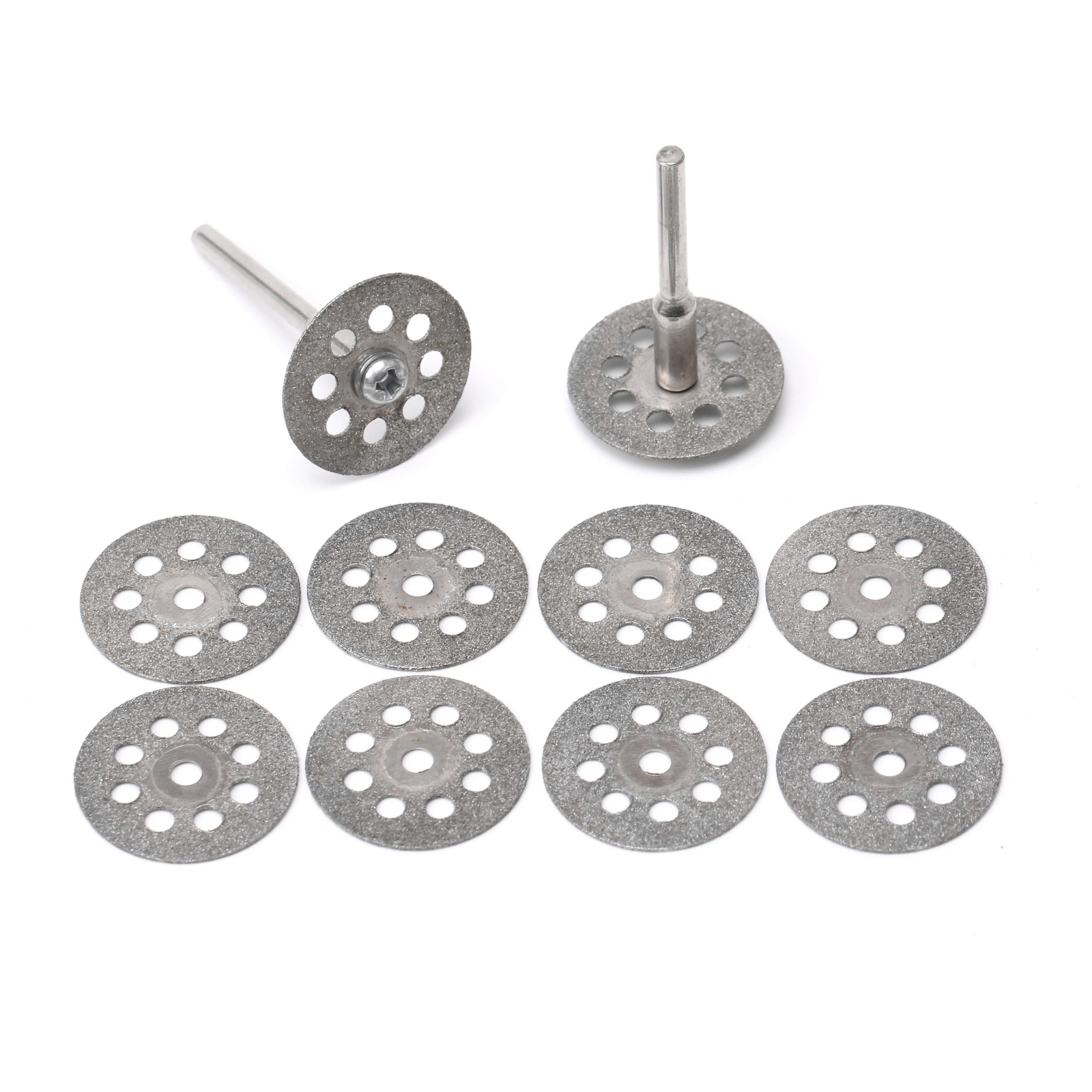 10Pcs 22mm 7/8″ inch Diamond Cutting Wheel Rotary Blades Cut-off Disc Shank 1/8″