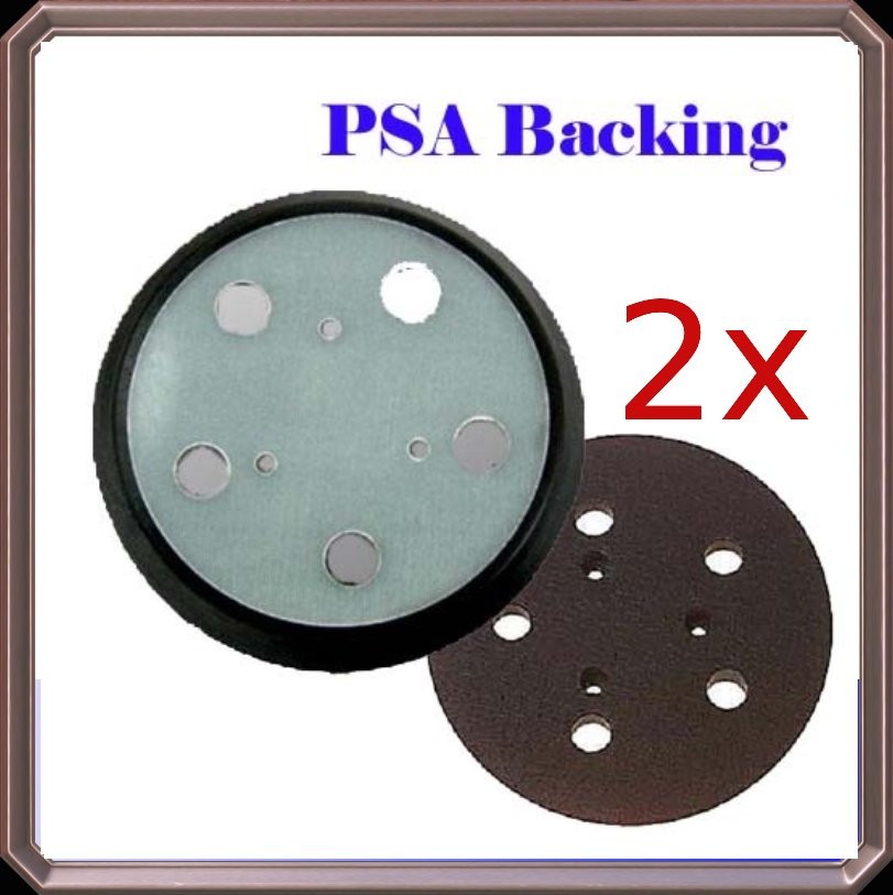 2x 5″ 5 Hole Sander Pad PSA For Porter Cable 876750 13904 13909 333 334 332