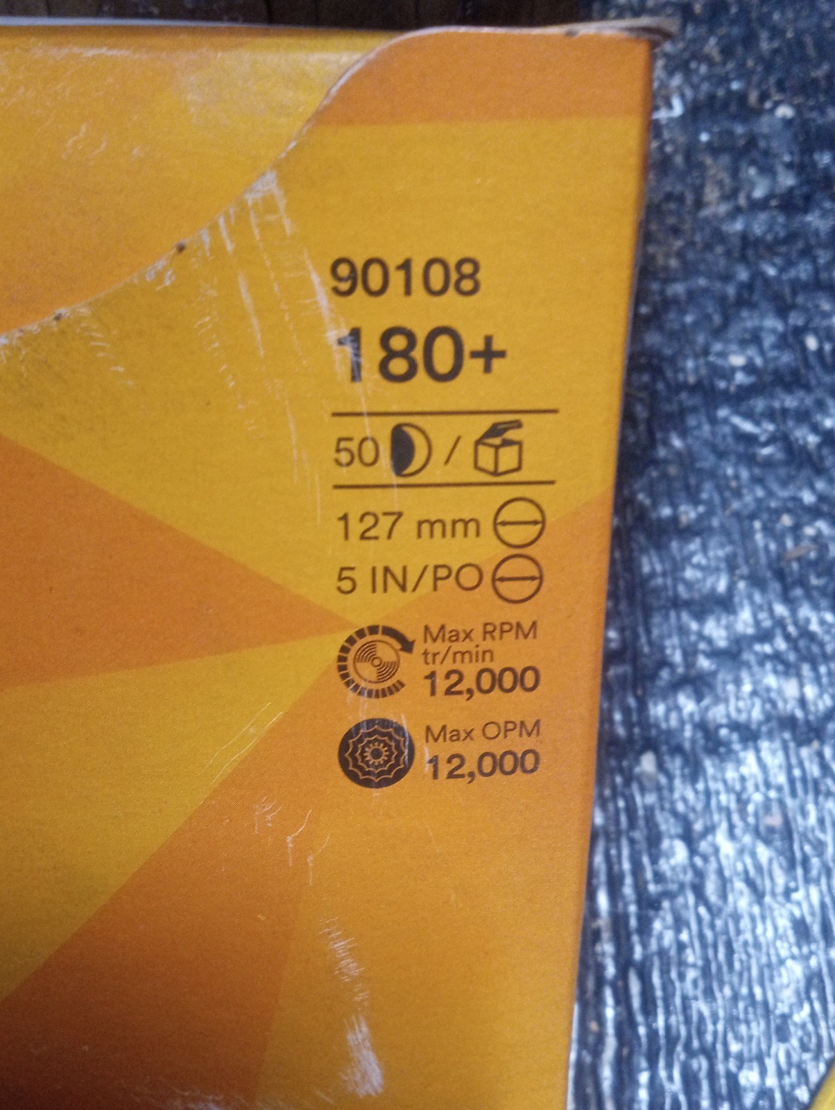 3M Cubitron II 900DZ 90108 5″ 180+ Hook & Loop Cloth Sanding Discs 50/Box NEW